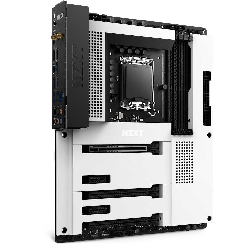 NZXT Motherboard N7-Z69XT-W1 Z690 LGA1700 128GB DDR4 PCIE HDMI-USB ATX (White)