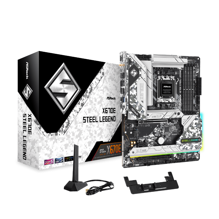 ASRock X670E Steel Legend AM5 DDR5 ATX Motherboard