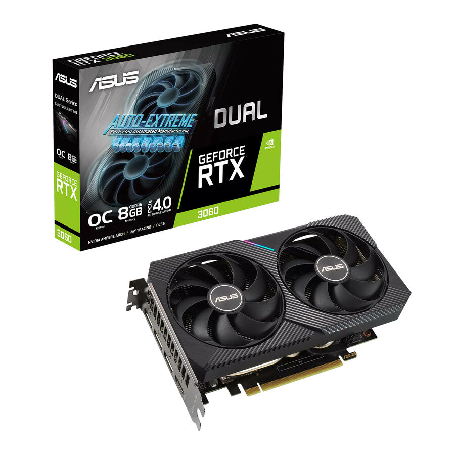 ASUS Dual GeForce RTX 3060 OC Edition 8GB GDDR6 Graphics Card