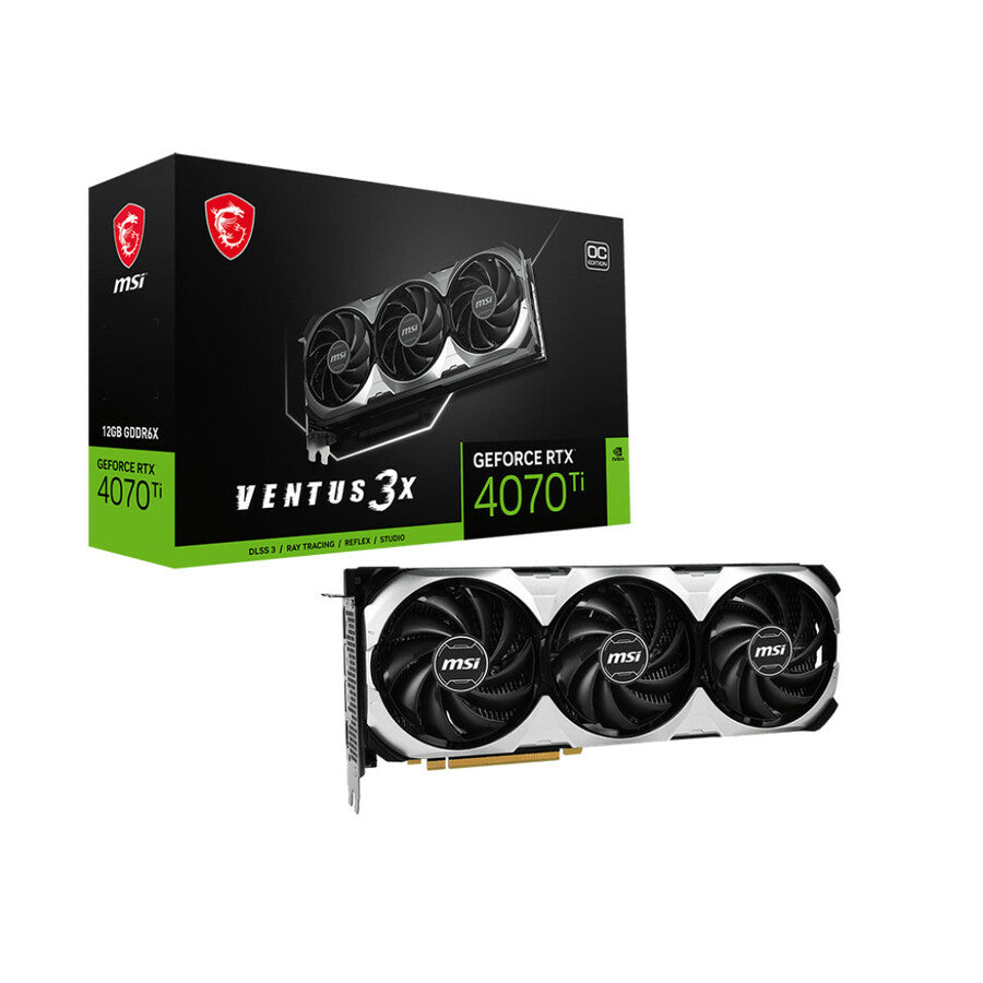 MSI GeForce RTX 4070 Ti Ventus 3X OC 12GB GDDR6X Graphics Card