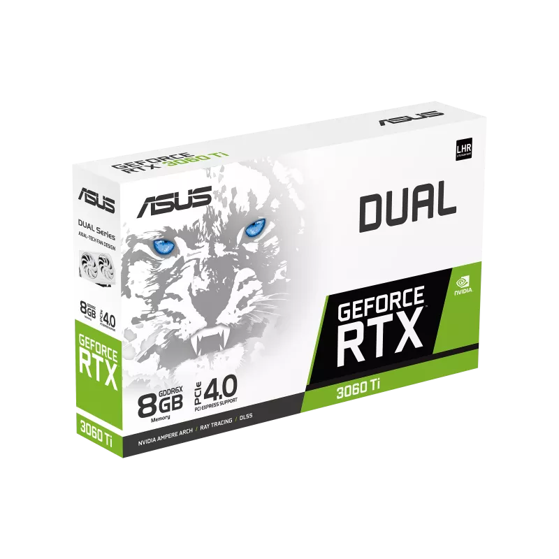 Asus Dual GeForce RTX 3060 Ti White Edition GDDR6X Graphics Card