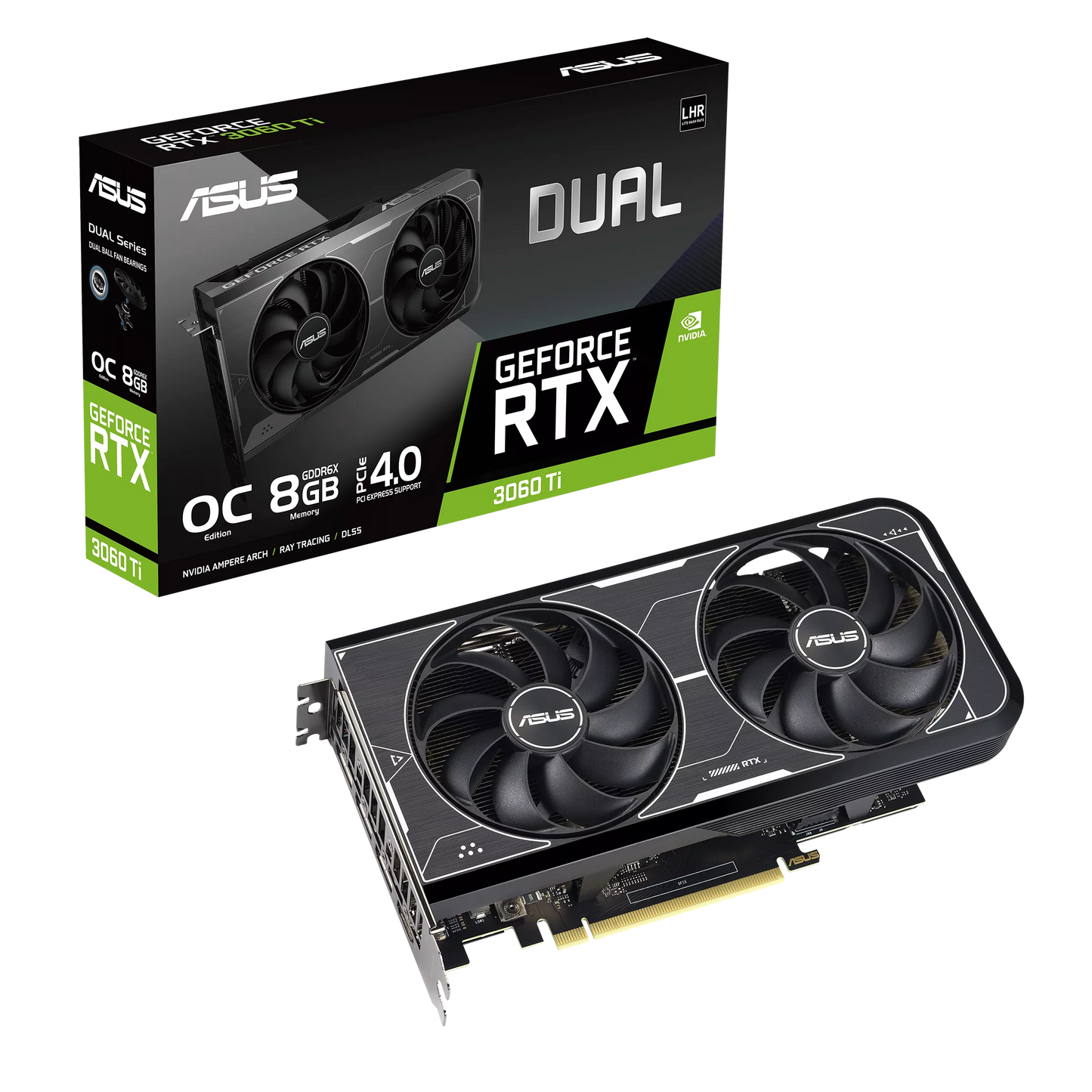 Asus Dual GeForce RTX 3060 Ti OC Edition 8GB GDDR6X Graphics Card