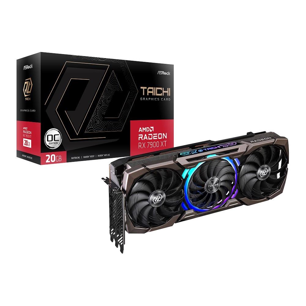 ASRock AMD Radeon RX 7900 XT Taichi OC 20GB GDDR6 Graphics Card