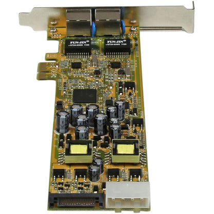 StarTech.com Dual Port PCI Express Gigabit Ethernet PCIe Network Card Adapter - PoE/PSE