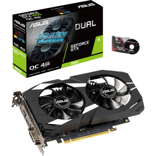 Asus DUAL GeForce GTX 1650 OC Edition 4GB GDDR5 Graphics Card