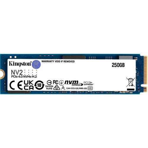 Kingston 250GB NV2 M.2 2280 PCIe 4.0 x4 NVMe SSD