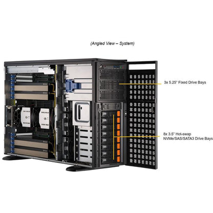 Supermicro SYS-741GE-TNRT 4U GPU Tower Rackmount Intel Barebones Server