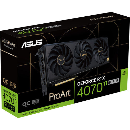 ASUS ProArt GeForce RTX 4070 Ti SUPER OC Edition 16GB GDDR6X Graphics Card