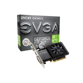 EVGA VCX 02G-P3-2713-KR GeForce GT 710 2GB DDR3 PCI Express Single Slot Low Profile DVI-I/HDMI/VGA