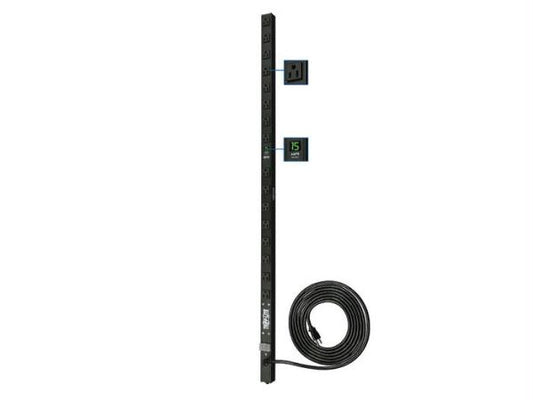 Eaton Pdumv15 - Power Distribution Unit - Vertical (0u) - 120v - 1.44kw - (16) 5-15r -