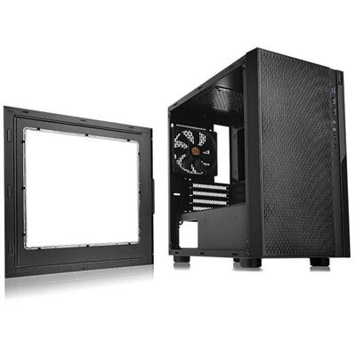 Thermaltake Versa H18 Tempered Glass Black Spcc mATX Gaming Computer Case