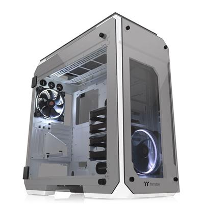 Thermaltake View 71 Snow 4-Sided Tempered Glass E-ATX Vertical GPU Modular Gaming Full Tower Computer Case