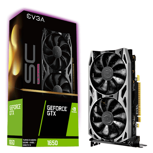 EVGA GeForce GTX1650 SC ULTRA GAMING 4GB GDDR5 Graphics Card