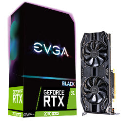 EVGA GeForce RTX 2070 Super Black 8GB GDDR6 HSF Cooling