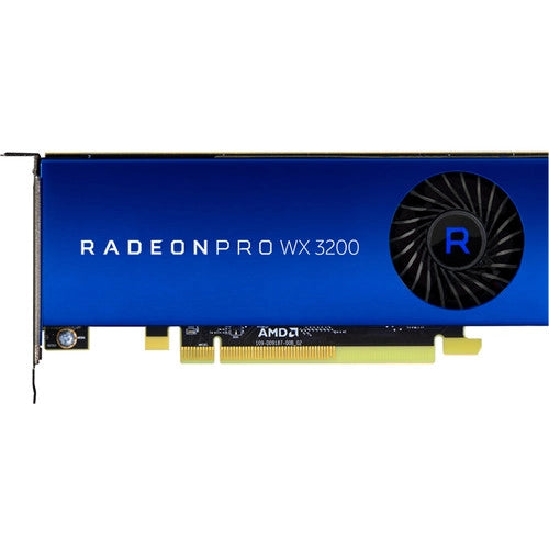 AMD Video Card 100-506115 Radeon Pro WX 3200 4GB GDDR5 128Bit PCI Express 4xminii-DisplayPort