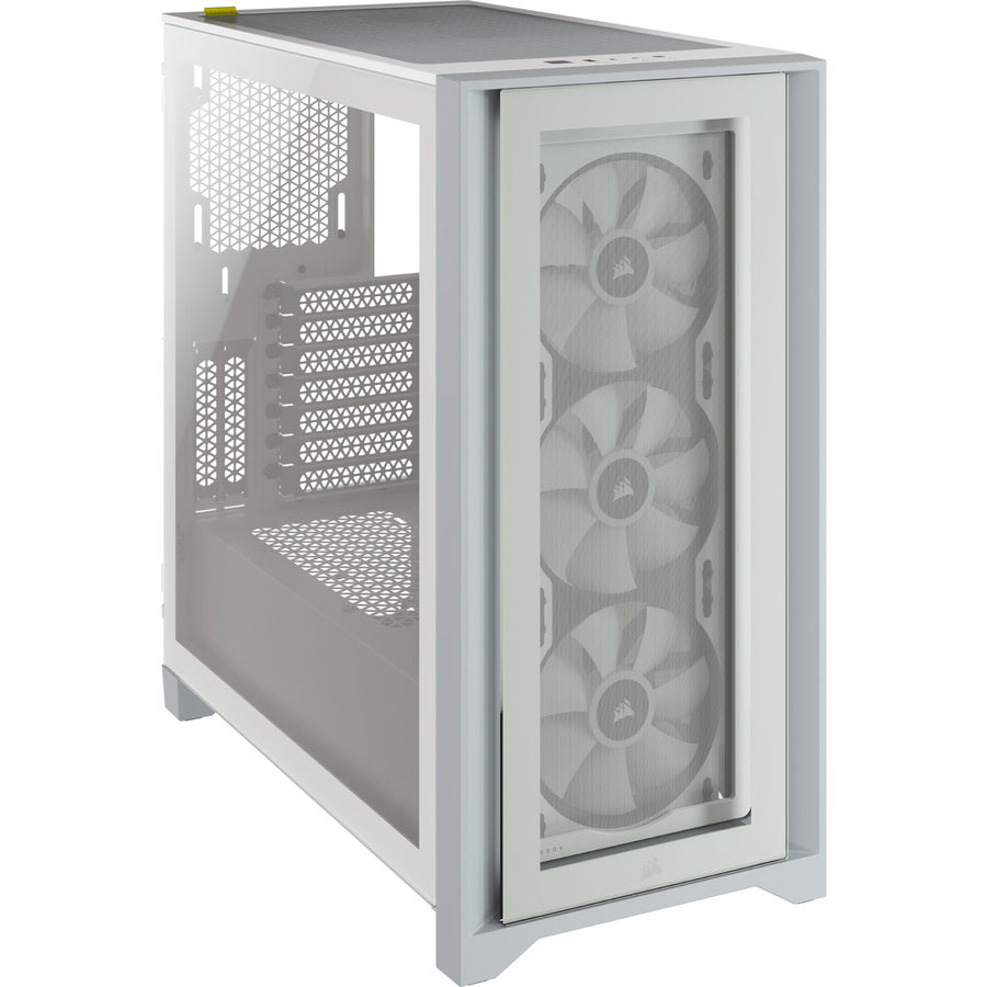 Corsair iCUE 4000X RGB Tempered Glass Mid-Tower White ATX Case