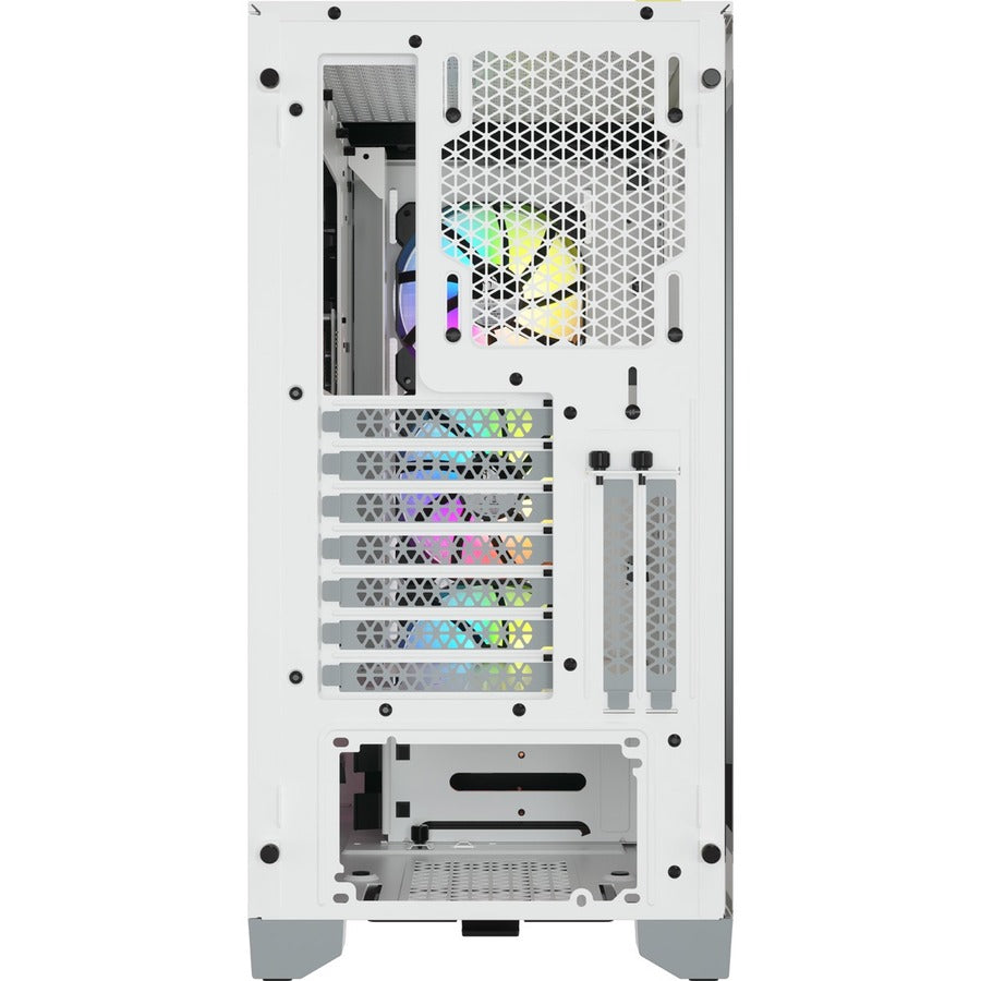 Corsair iCUE 4000X RGB Tempered Glass Mid-Tower White ATX Case