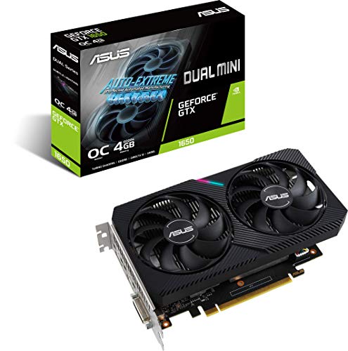 Asus DUAL GeForce GTX 1650 Mini OC 4GB GDDR6 Graphics Card