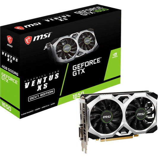 MSI GeForce GTX 1650 D6 Ventus XS OC v1 4GB GDDR6 Graphics Card