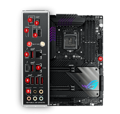 Asus ROG Maximus XIII Hero (WiFi 6E) Z590 LGA 1200 (Intel 11th-10th Gen) ATX Gaming Motherboard