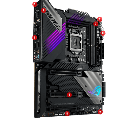 Asus ROG Maximus XIII Hero (WiFi 6E) Z590 LGA 1200 (Intel 11th-10th Gen) ATX Gaming Motherboard