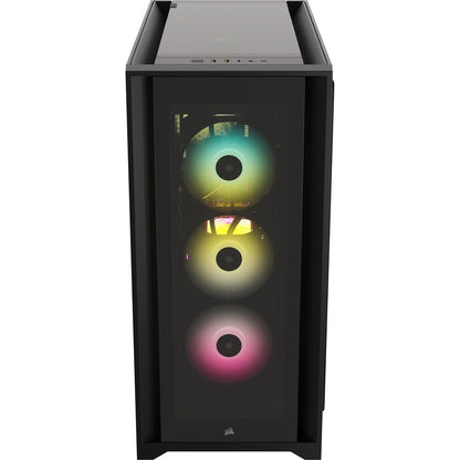 Corsair iCUE 5000X RGB Tempered Glass Mid-Tower Black ATX PC Smart Case