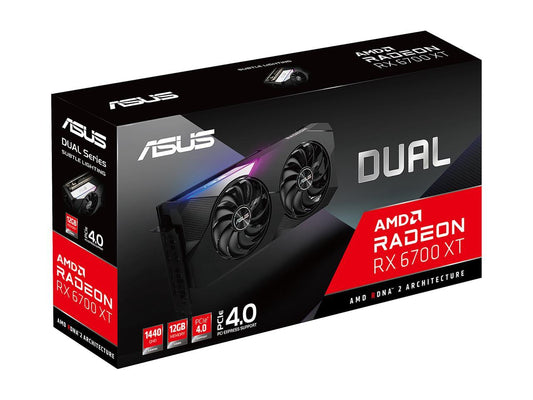 ASUS Dual Radeon RX 6700 XT 12GB GDDR6 Graphics Card
