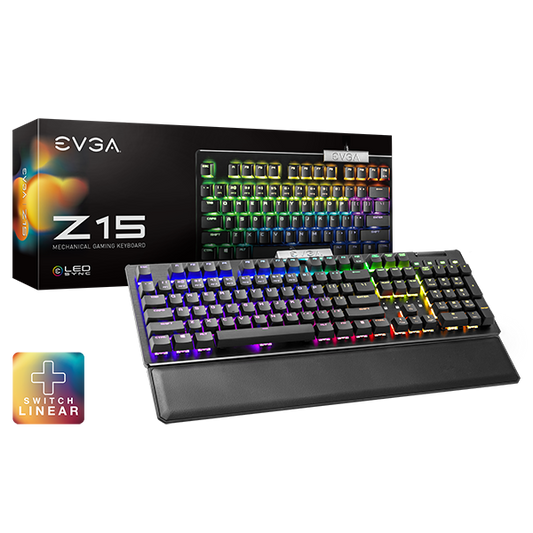 EVGA Z15 RGB Mechanical Gaming Keyboard-Linear Switch