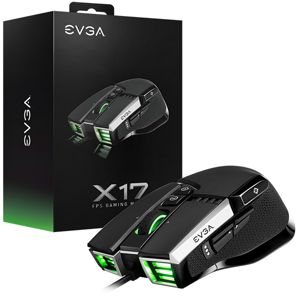 EVGA X17 Ergonomic Gaming Mouse -Black