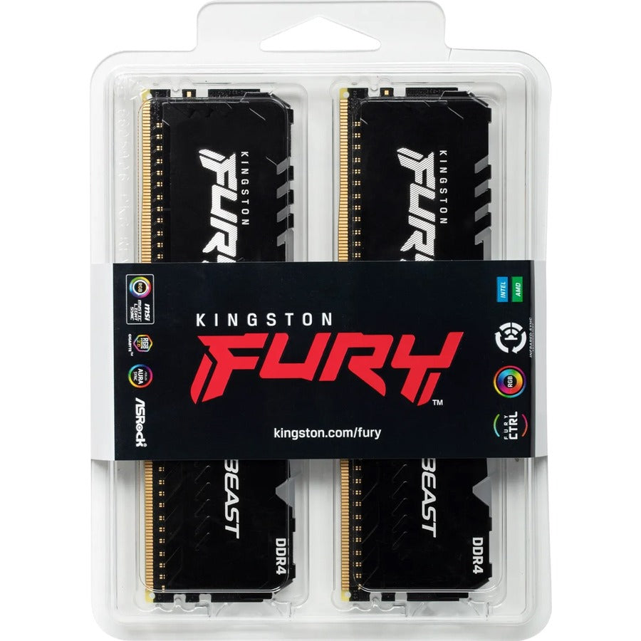 Kingston FURY Beast RGB 32GB DDR4 3200MHz DIMM (2 x 16GB)  Memory Kit