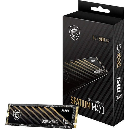 MSI SPATIUM M470 1 TB M.2 2280 PCIe 4.0 x4 NVMe Solid State Drive