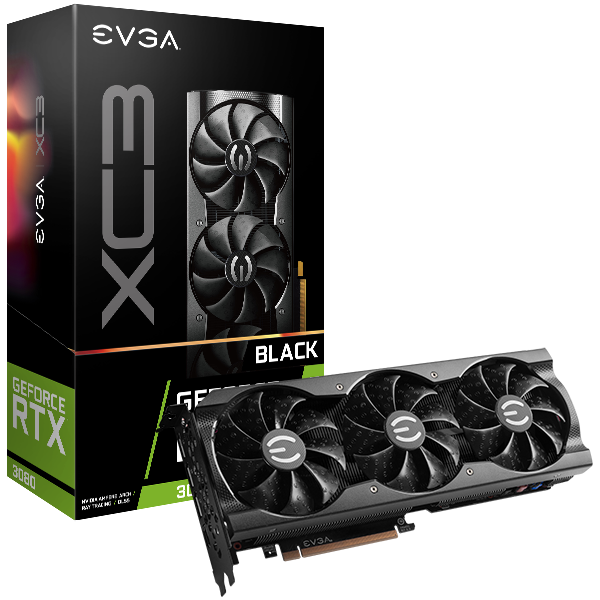 EVGA GeForce RTX 3080 XC3 Black Gaming 10GB GDDR6X Graphics Card