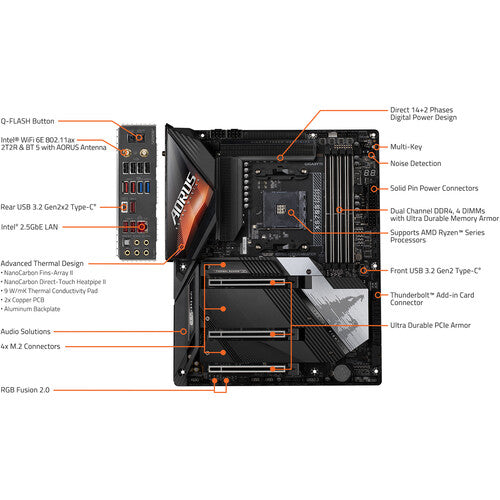 Gigabyte X570S AORUS MASTER AM4 ATX Motherboard