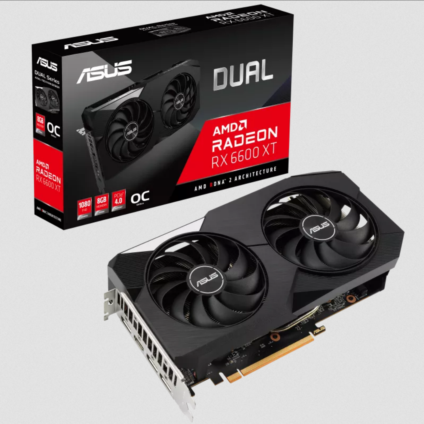 Asus Dual AMD Radeon RX 6600 XT OC Edition 8GB Graphics Card