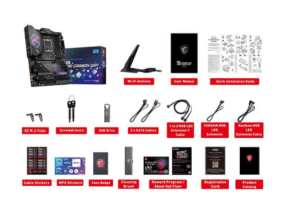 MSI MPG Z690 CARBON WIFI S1700 Z690 128GB DDR5 PCIE ATX  Motherboard