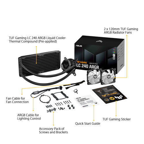 ASUS TUF Gaming LC 240 ARGB All-in-One Liquid CPU Cooler