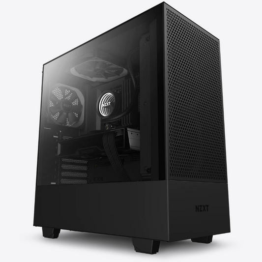 NZXT H510 Flow Compact Mid-Tower SGCC Steel-TG Black Case