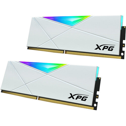 ADATA XPG SPECTRIX D50 RGB 16GB 3200MHz DDR4 CL16 UDIMM (2x8GB) Memory Kit (White)