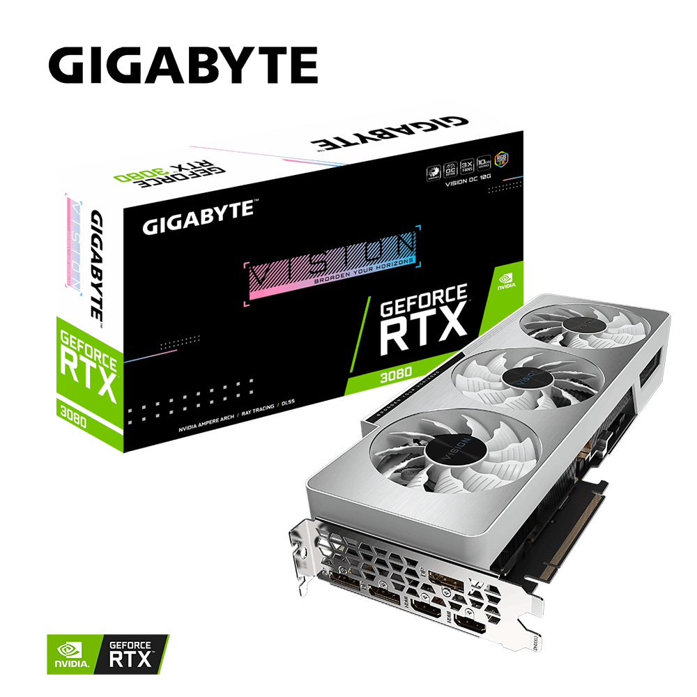 Gigabyte GeForce RTX 3080 VISION OC 10GB GDDR6X Graphics Card