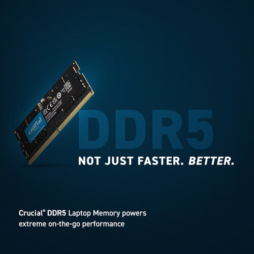 Crucial 64GB DDR5 4800 MHz SO-DIMM Memory Kit (2 x 32GB)