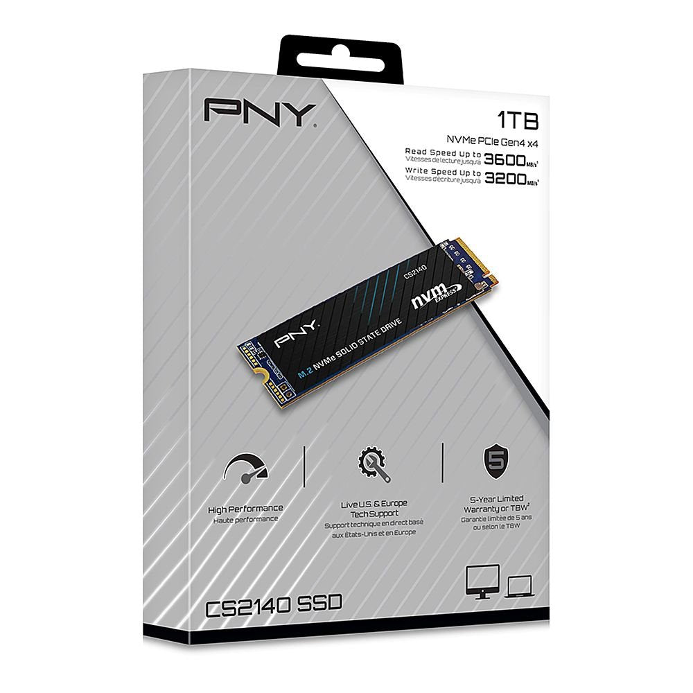 PNY CS2140 1TB PCIe Gen 4.0 x4 M.2 NVMe SSD