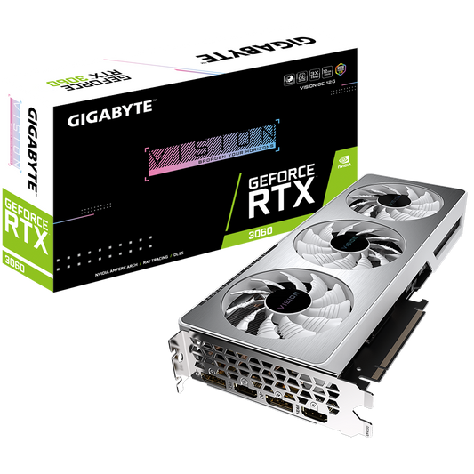 Gigabyte GeForce RTX3060 OC Vision 12GB GDDR6 Graphics Card
