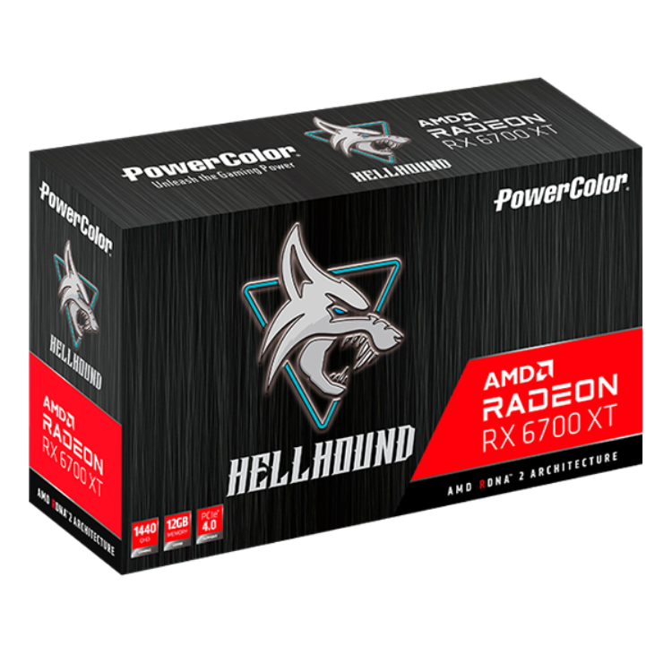 PowerColor Radeon RX 6700 XT Hellhound 12GB GDDR6 Graphics Card