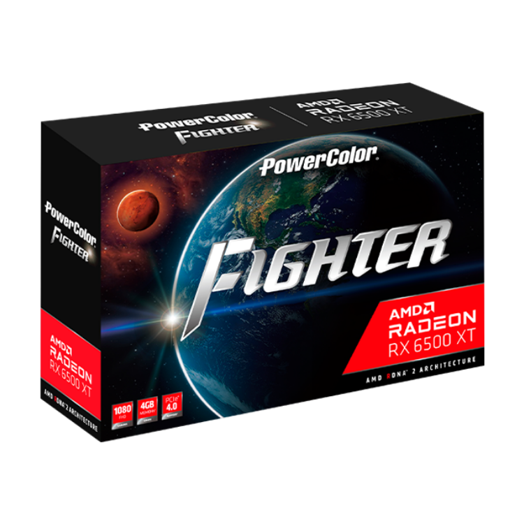 PowerColor AMD Radeon RX 6500XT ITX 4GB GDDR6 Graphics Card