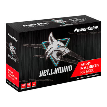 PowerColor AMD Radeon RX 6600 Hellhound 8GB GDDR6 Graphics Card