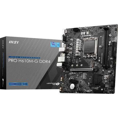 MSI PRO H610M-G DDR4 mATX LGA 1700 Motherboard