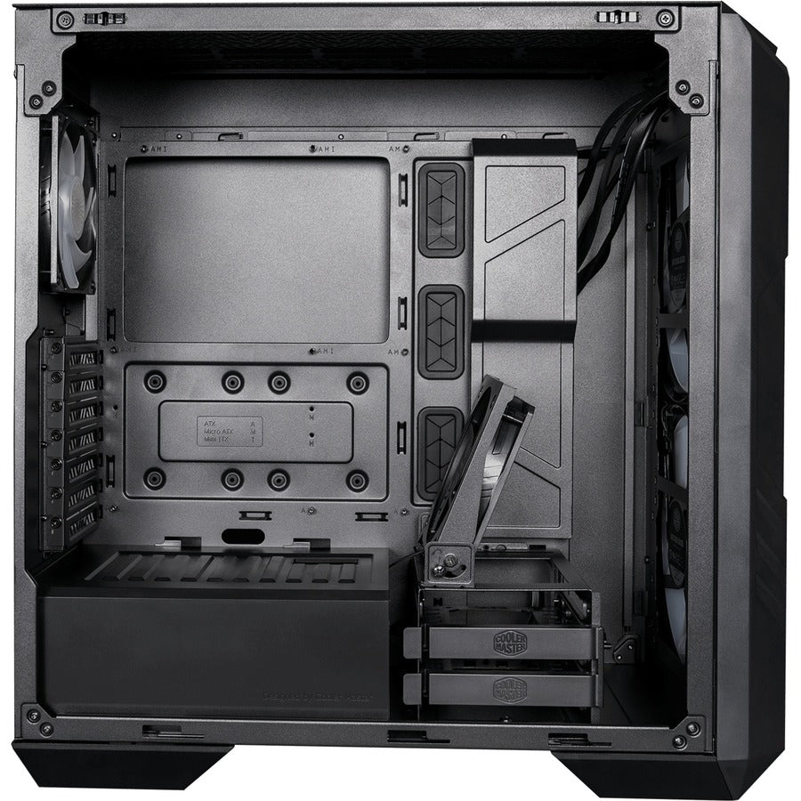 Cooler Master MasterCase H500 ARGB Airflow Mid-Tower Case with Mesh & Transparent Front Panels (Black)