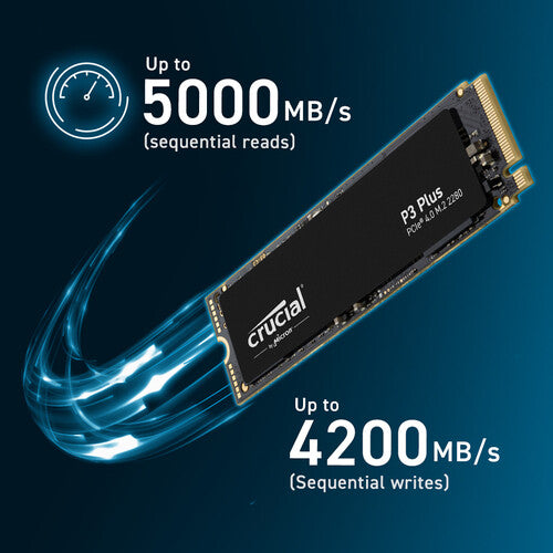 Crucial 1TB P3 Plus NVMe PCIe 4.0 M.2 Internal SSD