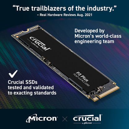 Crucial 2TB P3 Plus NVMe PCIe 4.0 M.2 Internal SSD
