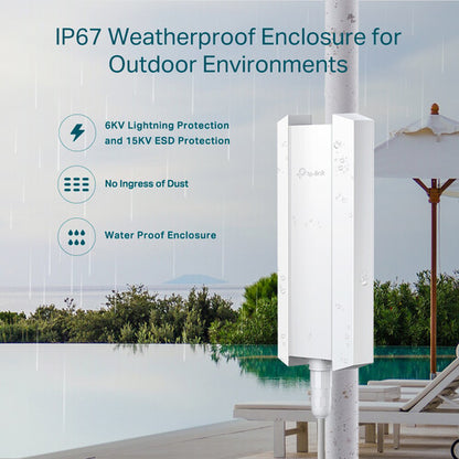 TP-Link EAP610-Outdoor AX1800 Wireless Dual-Band Indoor-Outdoor Access Point